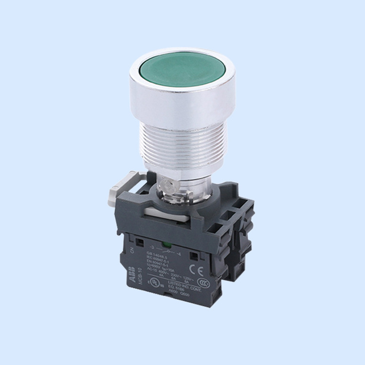 CH8098 green button  aluminum alloy ex series atex  Ex d ip65 ip66 black plastic handle explosion proof switch