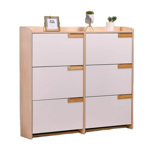 Ultra-Thin Multi-Functional Shoe Rack Large Capacity Entrance Hall Storage Economical Tipping Bucket Type Household Shoe Cabinet