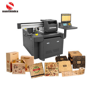 Sunthinks Custom Digital Single Pass Small Box Printing Machine Paper Bag Printer Machine With Auto Feeder