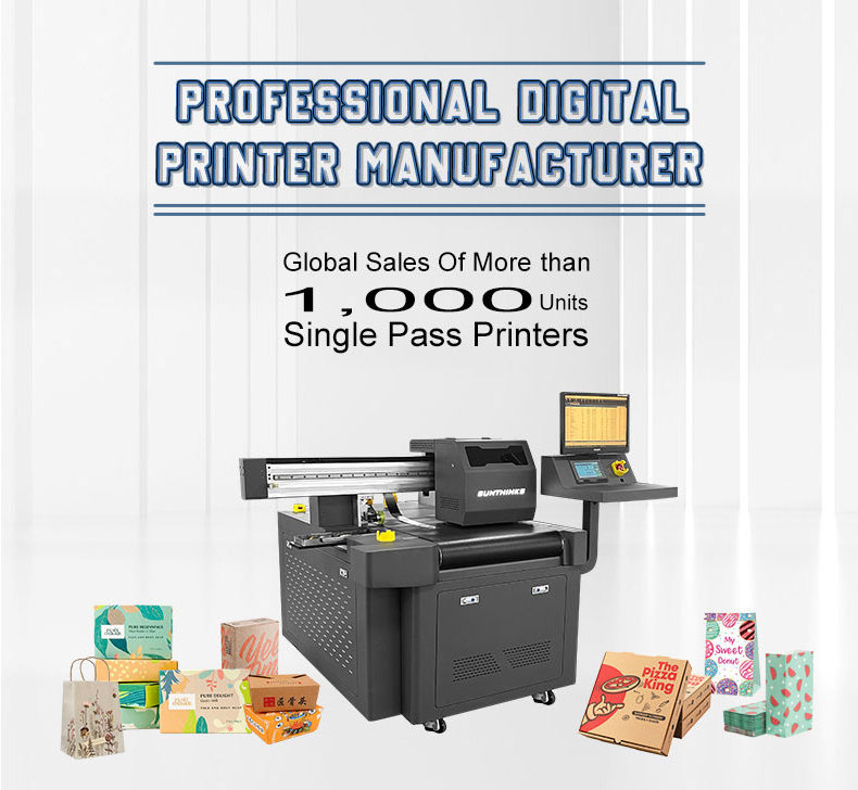 Digital One Pass Carton Package Printer Corrugated Pizza Box Printer ...