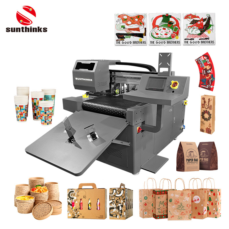 2023 New 30cm 60cm 90cm 120cm 150cm 180cm Digital Single Pass Carton Printer Inkjet Packaging Printer Kraft Paper Bag Printer