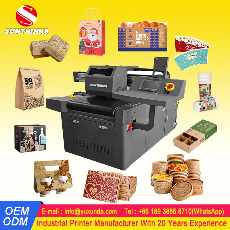 Digital One Pass Carton Package Printer Corrugated Pizza Box Printer Logo Printer For Small Business On Paper Bag