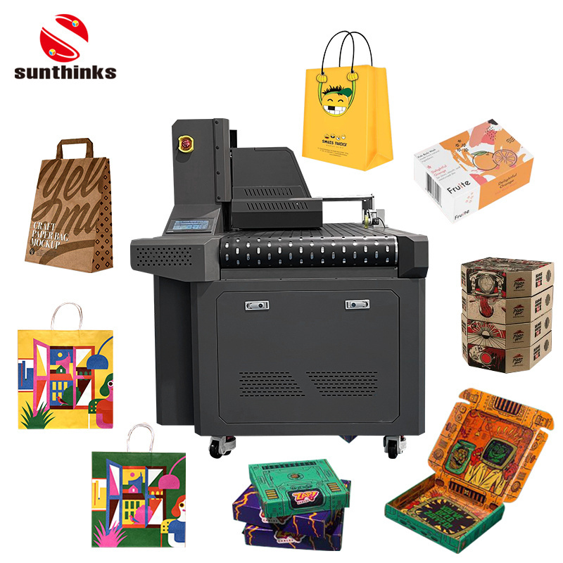 Digital Single Pass Kraft Paper Bread Bag Printer Auto Bag Feeding Color Bag Printing Machine