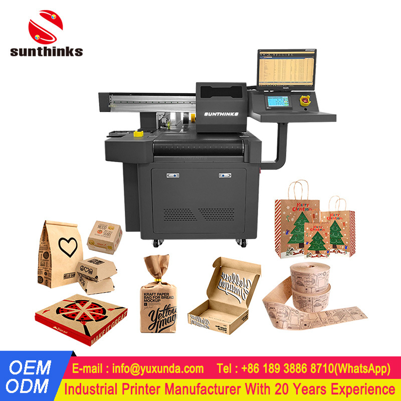 Sunthinks Digital Printer Inkjet Printing Shopping Paper Handbag Printing Machine Kraft Paper Coffee Bag Printer