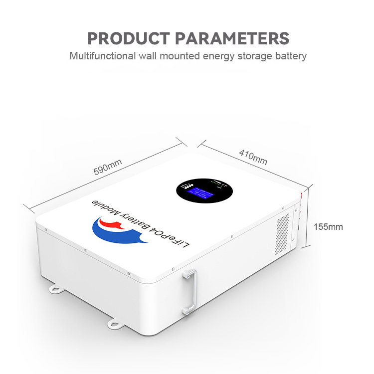 51.2v 5kwh 100ah power wall mounted home energy storage system lfp solar lithium iron phosphate 48v lifepo4 battery