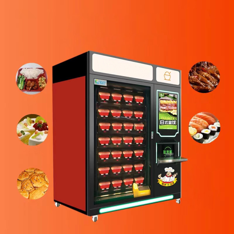 Customized Smart Fresh Food Auto Scale Model Vending Machine For Community Service