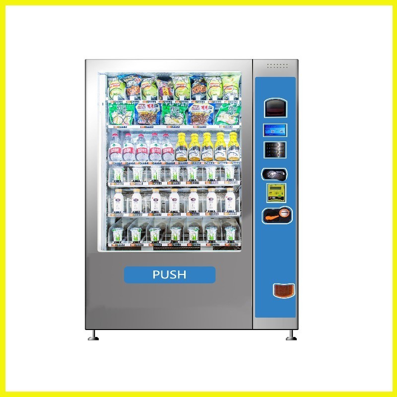 18.5 21.5 Inch Touch Screen Age Verification Wall Mounted Mini Vending Machine OEM Ultrastrong Small Smart Vending Machine