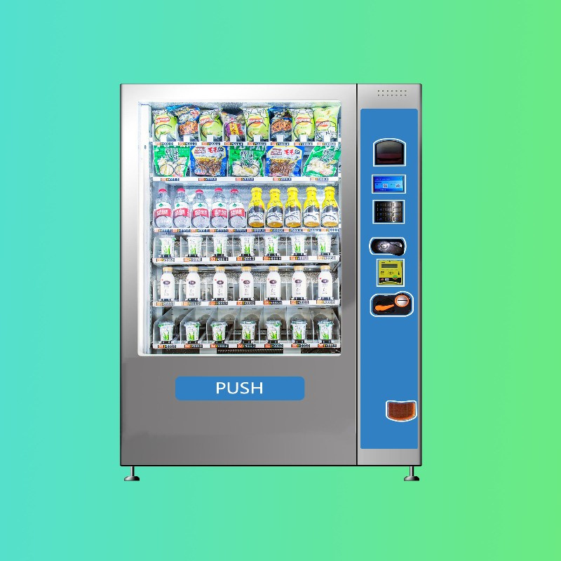 Lcd Advertising Screen Drinks Bottled Lemon Smoothie Vending Machine For Foods