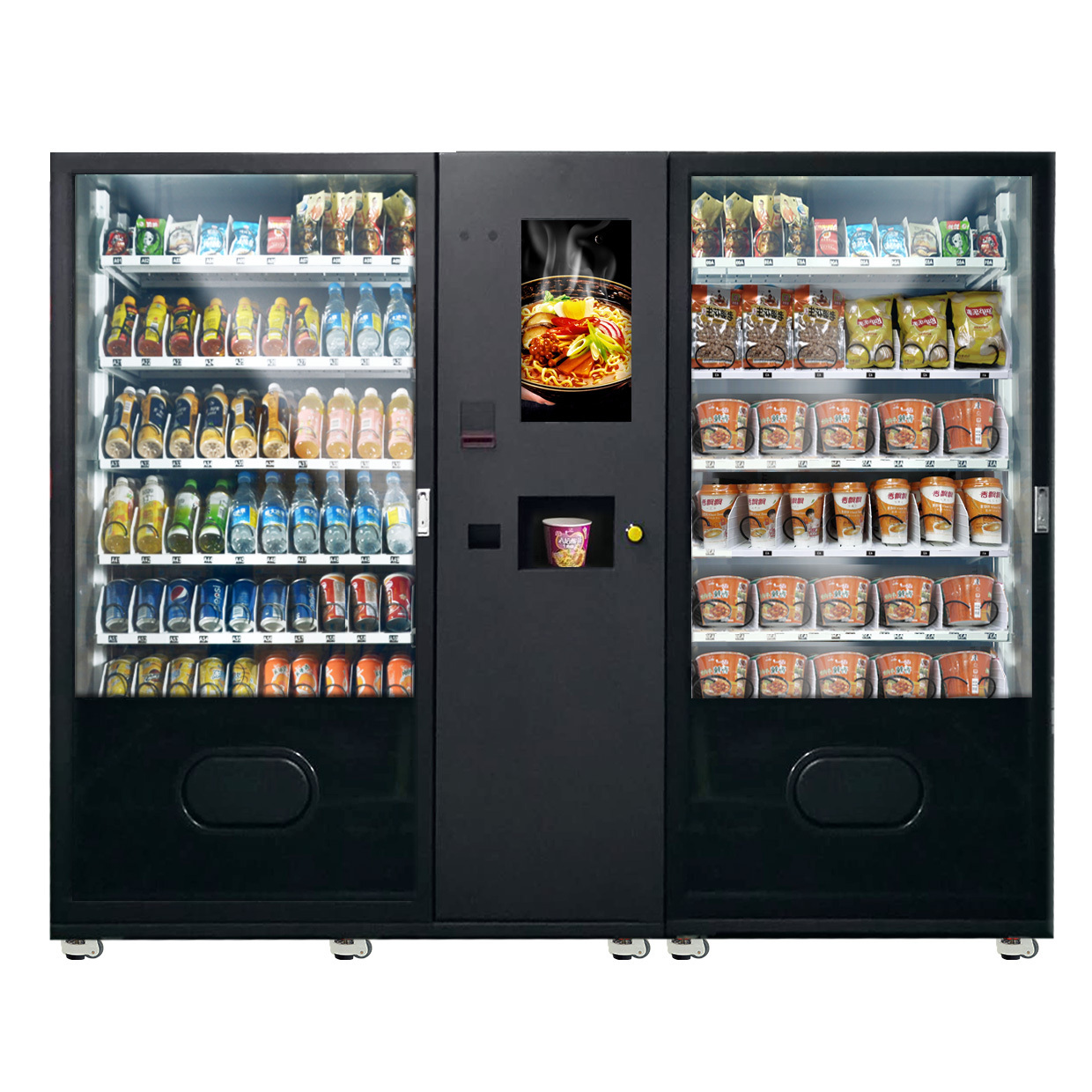 YUYANG Hot Food Ramen Noodle Vending Machine With Hot Water Dispenser