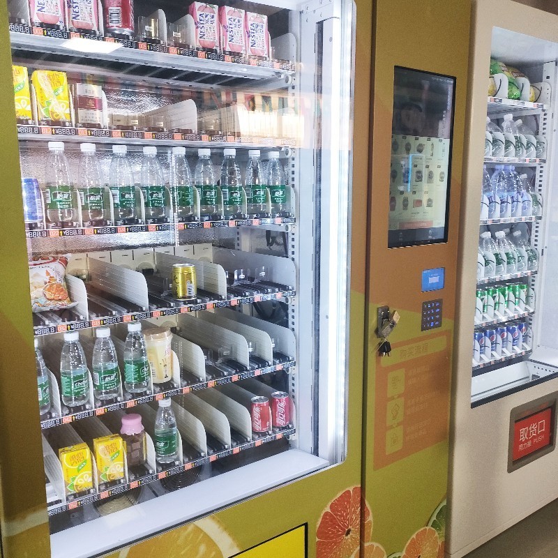 Fast Food Vegetable Salad Fruit Vending Machine Automatic Milkshake Vending Machine