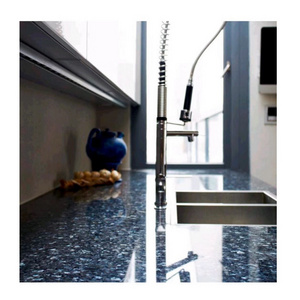 Norway Nature Stone Kitchen Sink Countertop Floor tiles competitive price Blue Pearl Granite