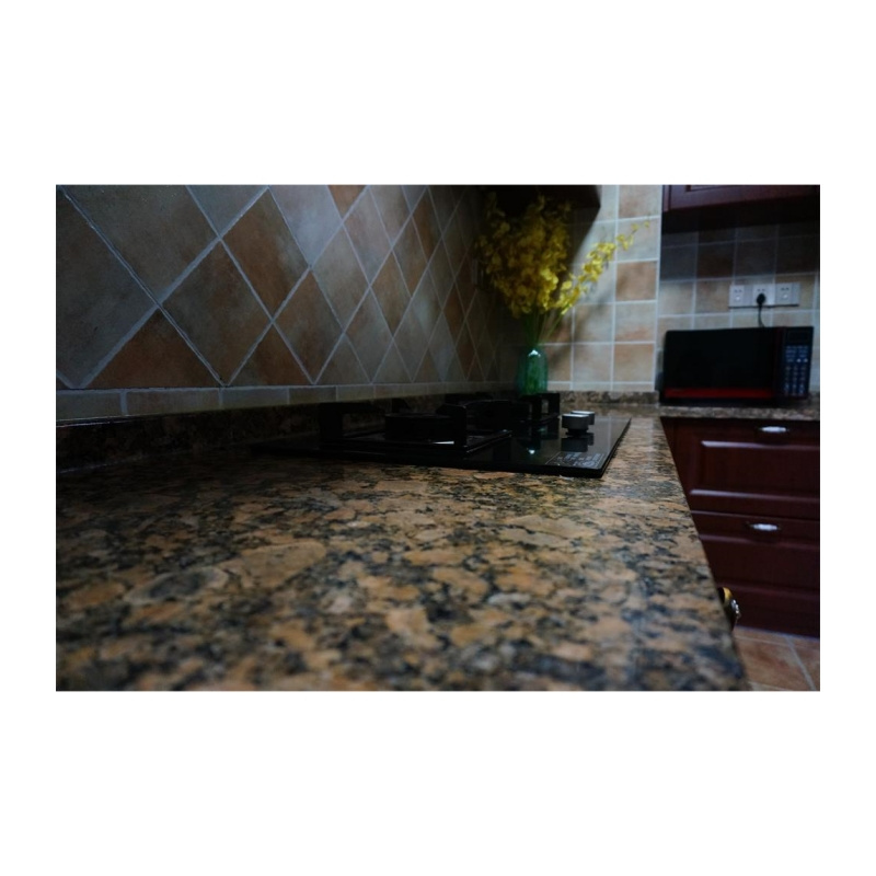 Natural Stone Giallo Fiorito Granite Polished Slabs Tiles Floor Wall  Countertop Tiles with Competitive Price