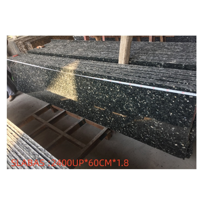 Polished Norway  New Emerald Pearl Granite Slabs Countertops Kitchen Stone Tiles For Interior Wall Emerald Pearl Granite