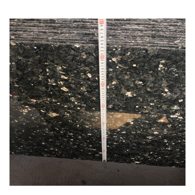 Polished Norway  New Emerald Pearl Granite Slabs Countertops Kitchen Stone Tiles For Interior Wall Emerald Pearl Granite