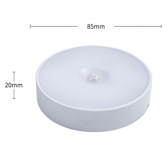 Motion Sensor LED Night Light USB Rechargeable Night Lamp for Bedroom Kitchen Cabinet Light Wireless Closet Light