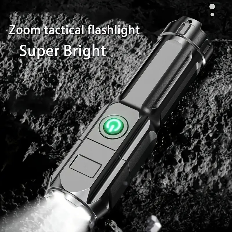 Powerful LED Flashlight 100000 Lumen Tactical Flashlights Rechargeable USB 18650 Waterproof Zoom Fishing Hunting LED Flashlight