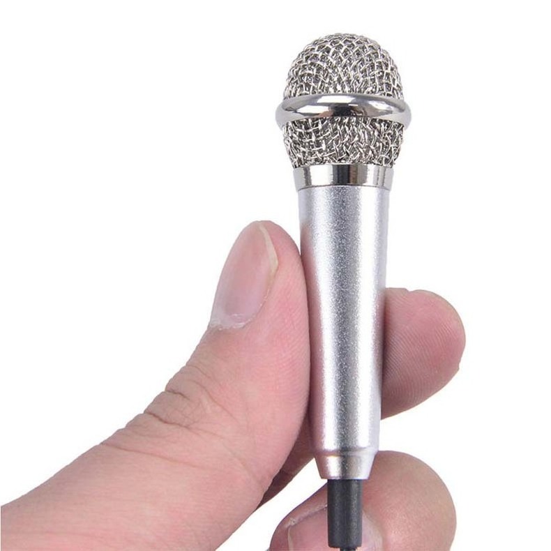 HOT Portable 3.5mm Stereo Studio Mic KTV Karaoke Mini Microphone For Smart Phone Laptop PC Desktop Handheld Audio Microphone