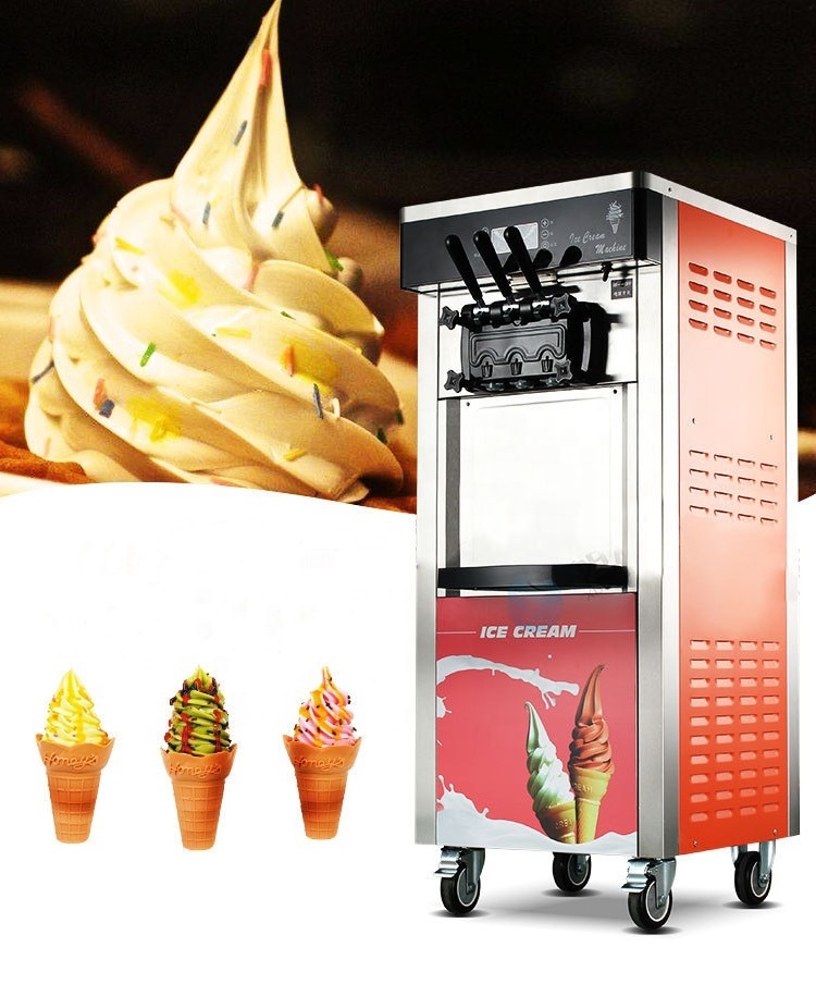 Ice Cream Machine With Pre-Cooling Function Automatic Tabletop Ice Cream Machine