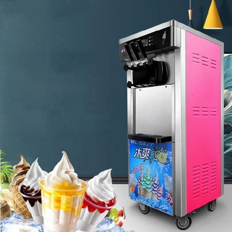 Ice Cream Machine With Pre-Cooling Function Automatic Tabletop Ice Cream Machine