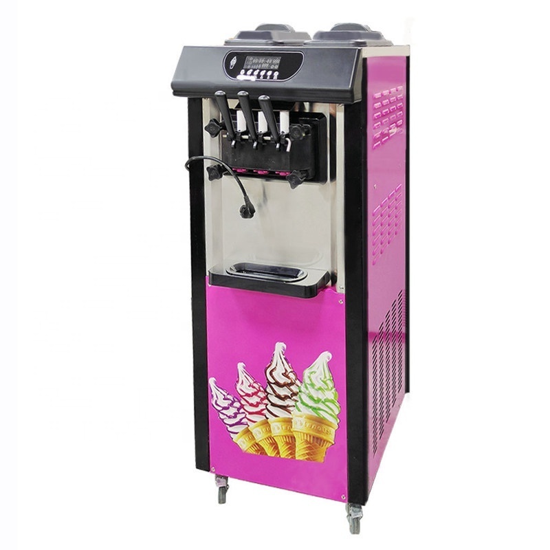 Ice Cream Machine With Pre-Cooling Function Automatic Tabletop Ice Cream Machine