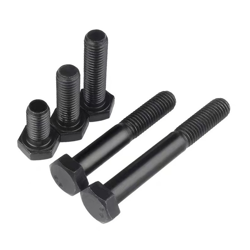 Factory direst Lowest Price Black Oxide hex head bolt m24 110m 8.8 din933