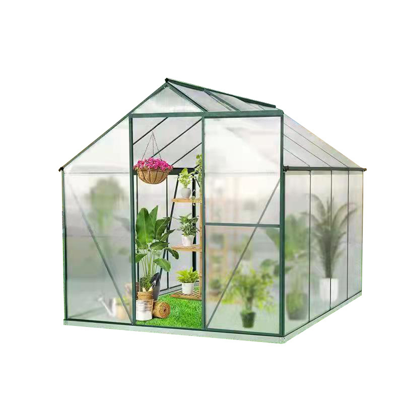 Portable Modular Glass Winter Garden Gazebo Prefab Green House Insulated Walk In Cheap Indoor Home Hobby Greenhouse