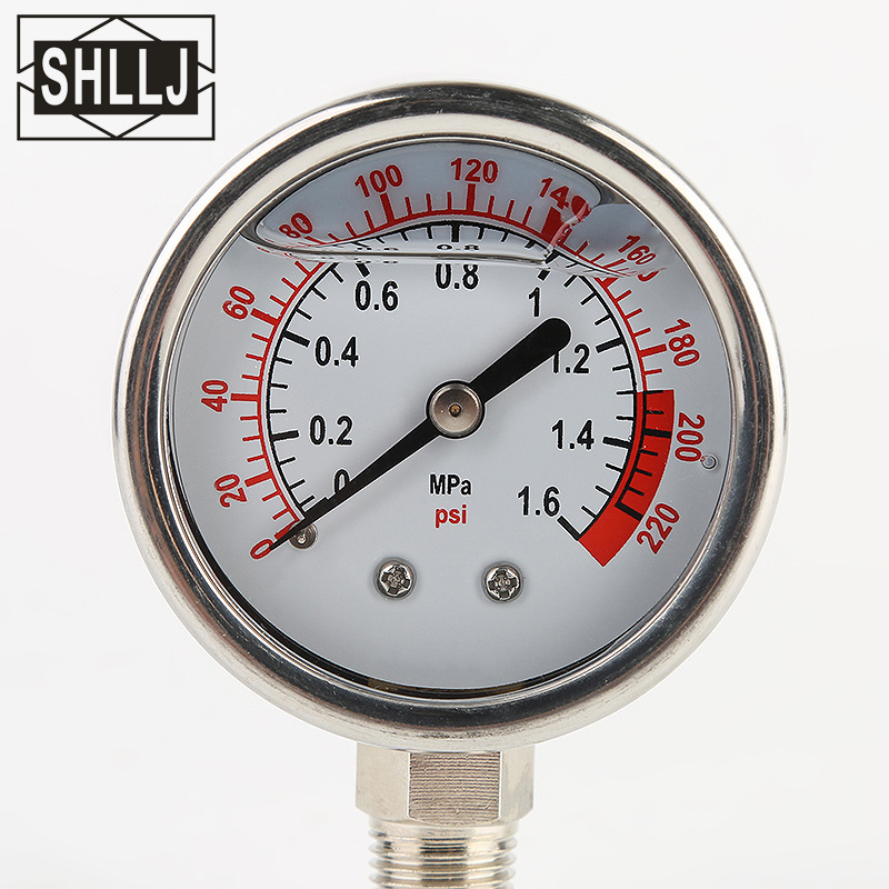 LZY Hydraulic oil pressure gauge glycerine filling pressure gauge vibration-proof pressure gauge