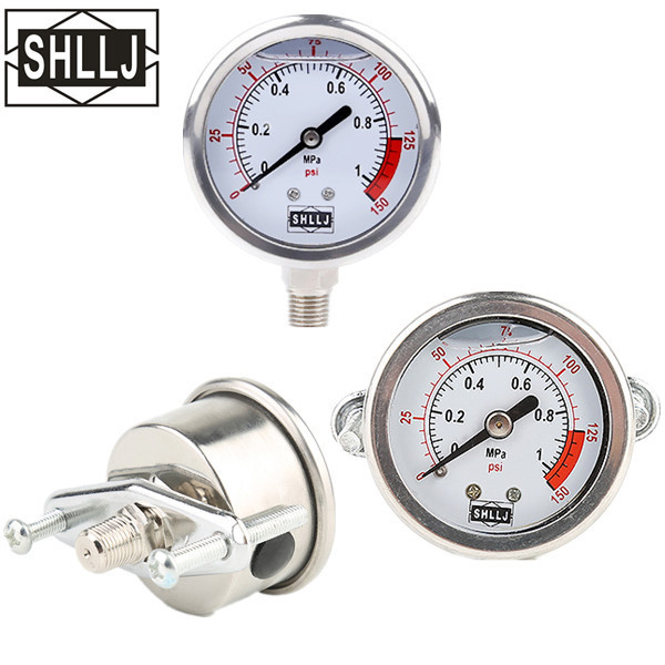 LZY Hydraulic oil pressure gauge glycerine filling pressure gauge vibration-proof pressure gauge