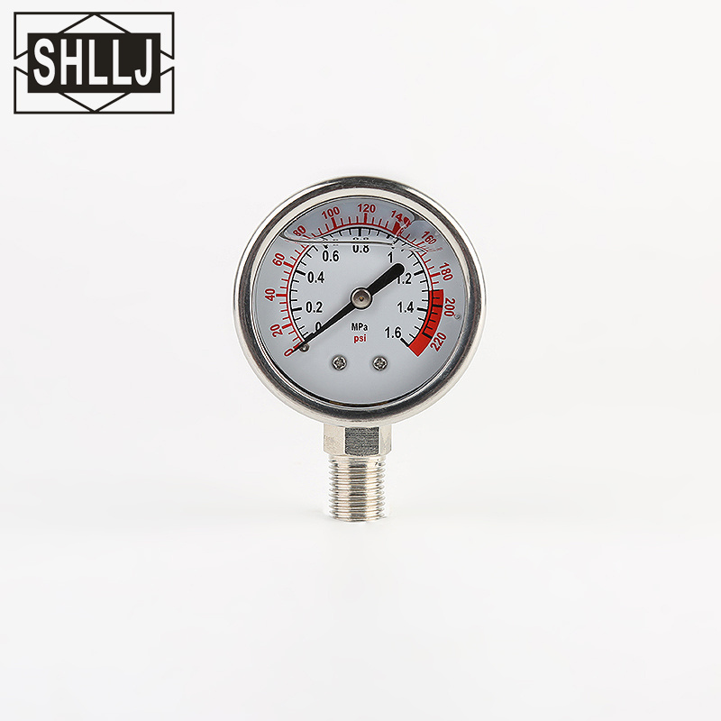 LZY Hydraulic oil pressure gauge glycerine filling pressure gauge vibration-proof pressure gauge