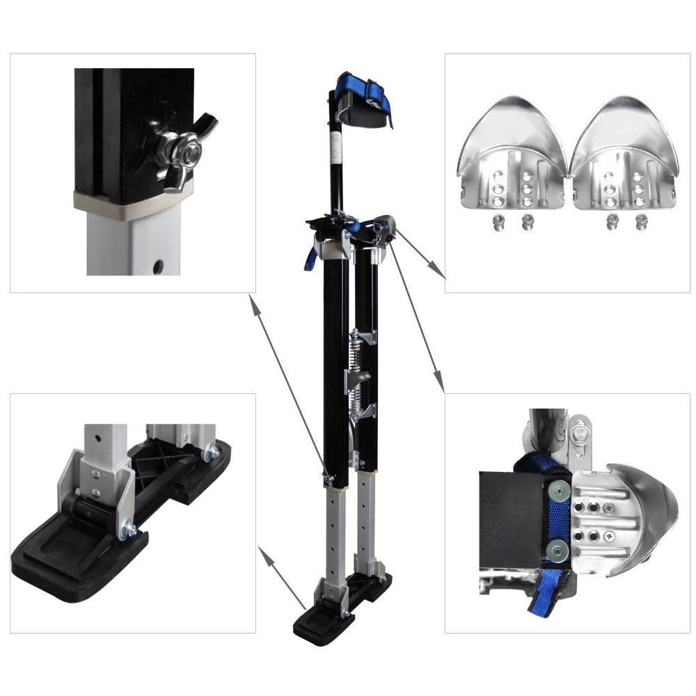 Adjustable Aluminium Drywall Stilts Home Improvement Projects Easy Use Manual Power Tools OEM ODM Essential Construction