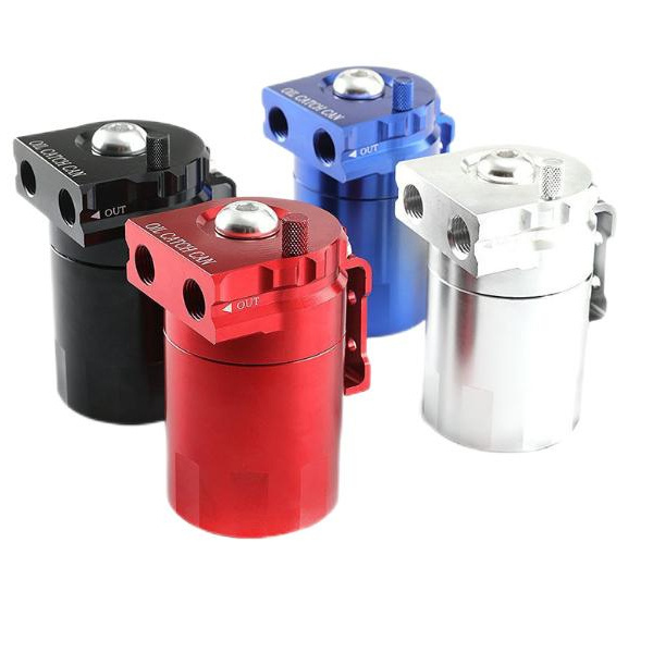 Aluminum Universal 300ML Car Engine Baffled Oil Catch Can Oil Reservoir Tank Filter