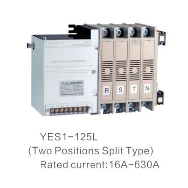 YUYE  63A ~630A Two Position Split Type AC DC ATS Automatic Transfer Switches