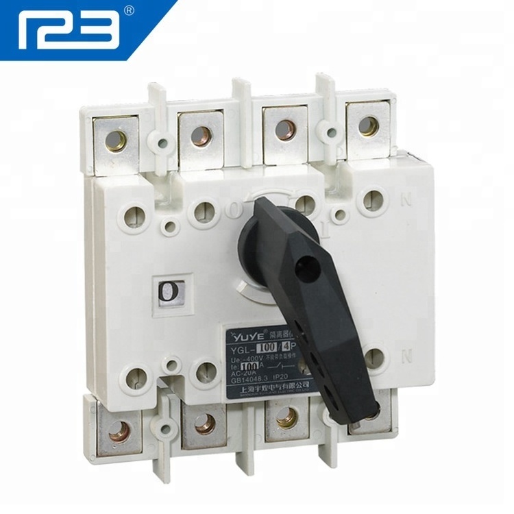 New type Hot sales YGL Load Disconnecting Switch 250A Four Pole AC Isolation Break Switch for Power System