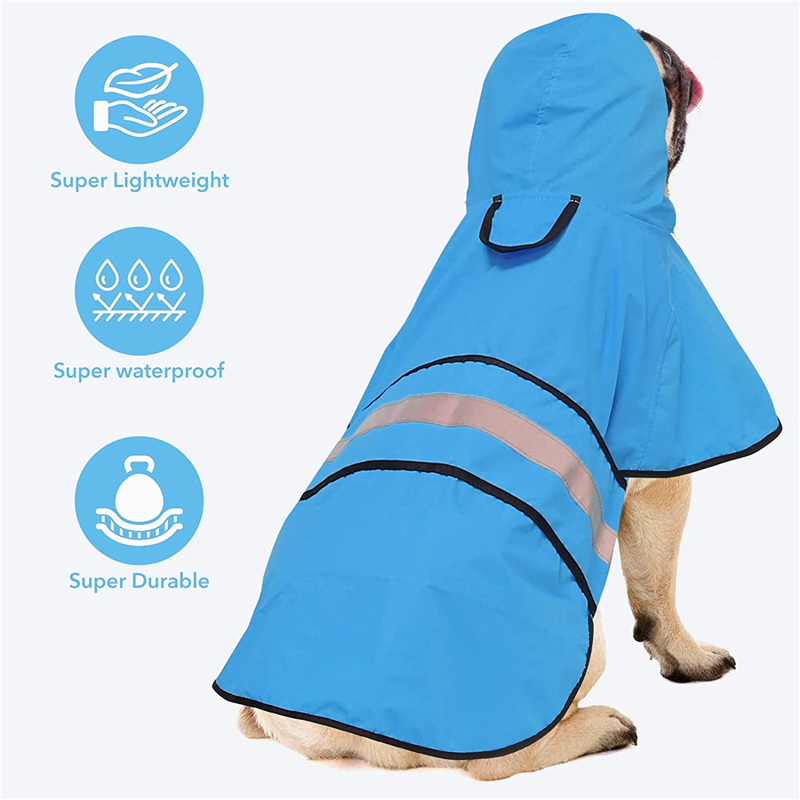 Pet Accessories Dog Raincoat Oem Custom Logo Cute Dog Raincoat Dog Hoodie Clothes Pet Christmas Raincoat