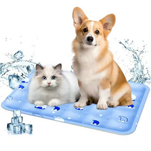 Summer Pet Cooling Gel Mat Non-Toxic Ice Pad for Dog & Cat Polymer Plastic Car Seat Mattress Kennel Crate Bed Self-Cooling Mats