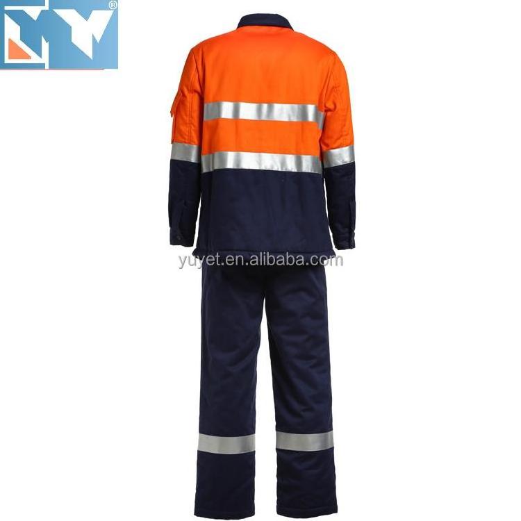 Fire Retardant Suit Light Weight Fireproof Safety Clothing For Construction Welding Industrial