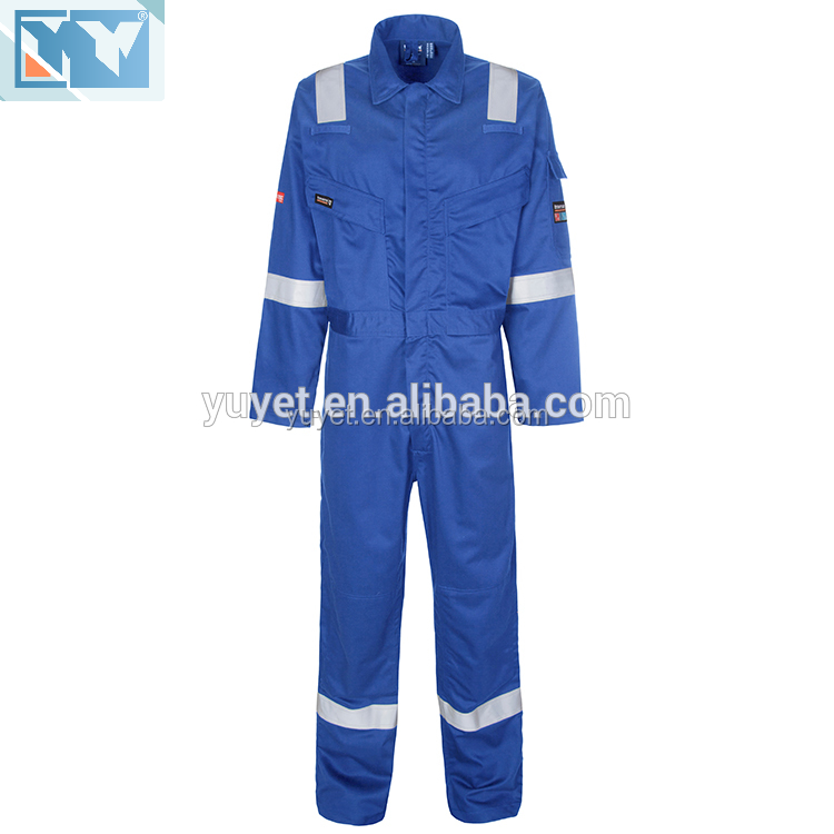 Factory Low Price Fire Retardant Coverall CVC Fireproof Clothing Safety Coveralls