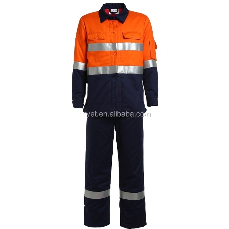 Fire Retardant Suit Light Weight Fireproof Safety Clothing For Construction Welding Industrial