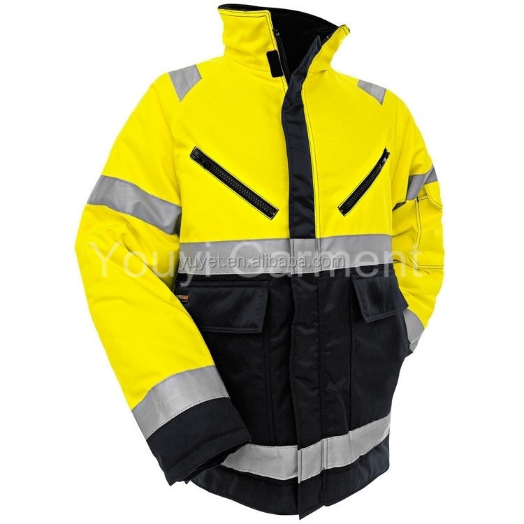 2024 best-selling raincoat, workwear, high visibility reflective winter rainproof jacket