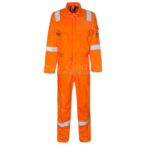 Factory Low Price Fire Retardant Coverall CVC Fireproof Clothing Safety Coveralls