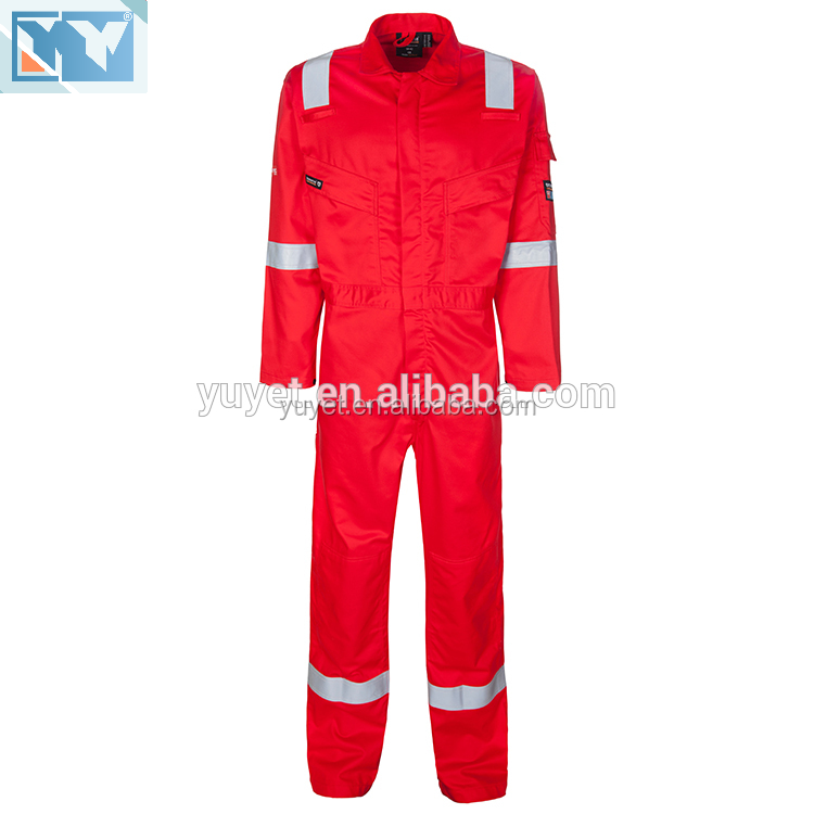 Factory Low Price Fire Retardant Coverall CVC Fireproof Clothing Safety Coveralls