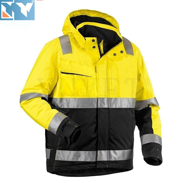 Factory customized Cvc flame retardant safety suit winter construction Frc work jacket