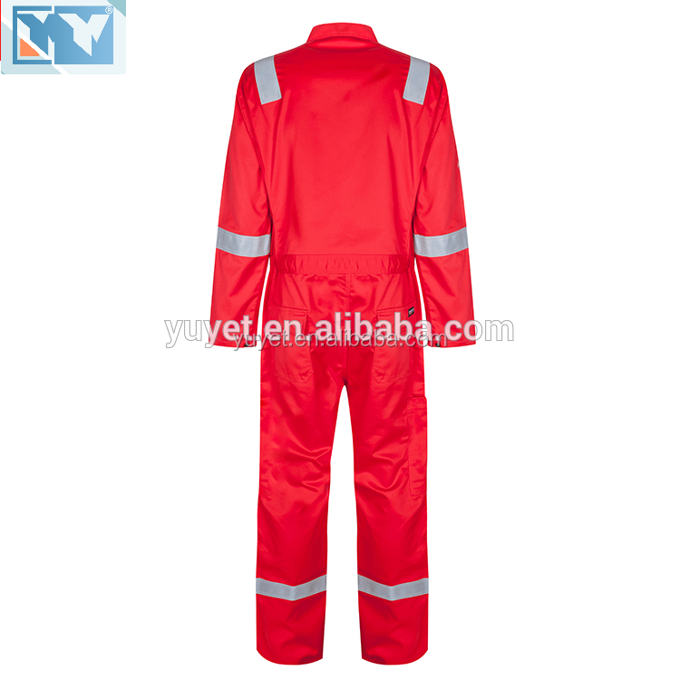 Factory Low Price Fire Retardant Coverall CVC Fireproof Clothing Safety Coveralls