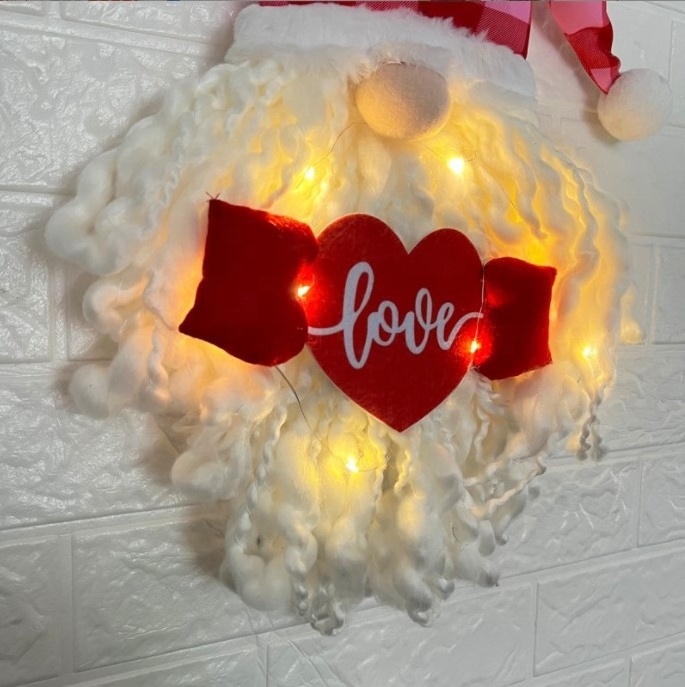 Led San Valentine's Day Elf Dwarf Doll Hanging Ornament Happy Valentines Day Gift For Home Decorative