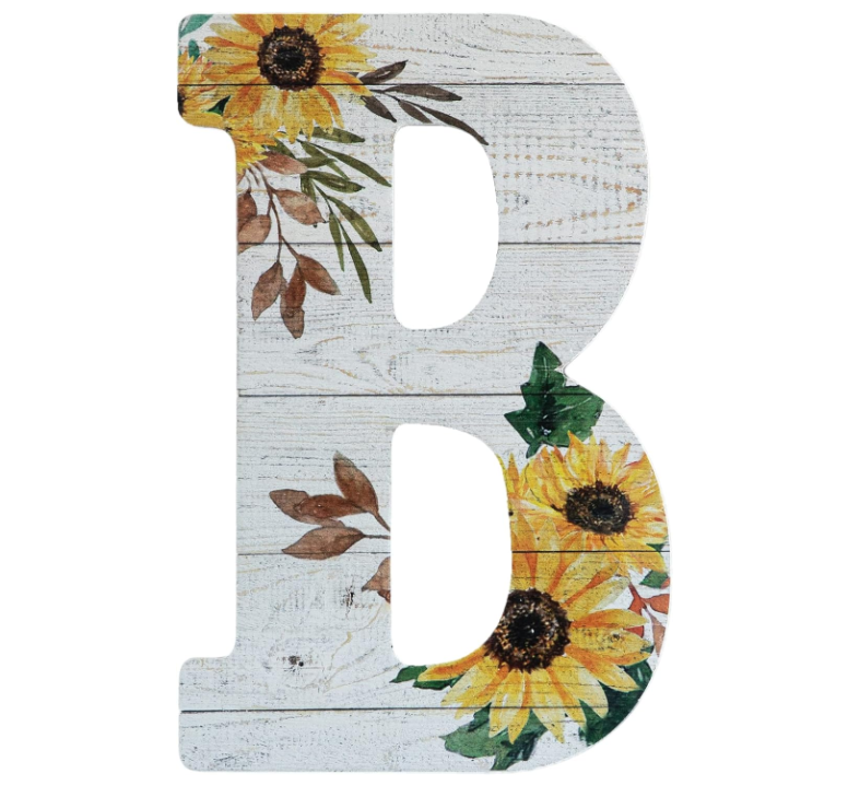 Wood Letters Cutouts Rustic Wall Sign Decorative Hanging Alphabet Signs for Wedding Wall Decor