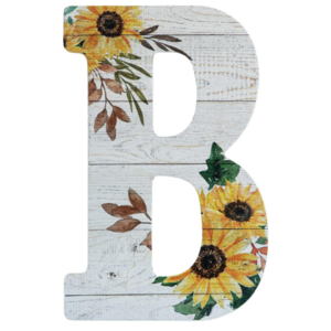 Wood Letters Cutouts Rustic Wall Sign Decorative Hanging Alphabet Signs for Wedding Wall Decor