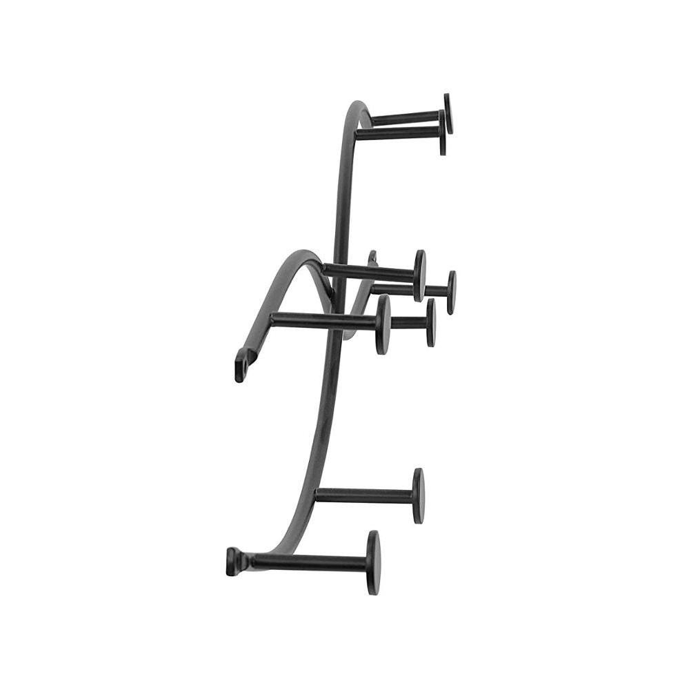 Metal Sweep Wall Mount Hanging Closet 8 Hook Coat Jacket Hanger Rack