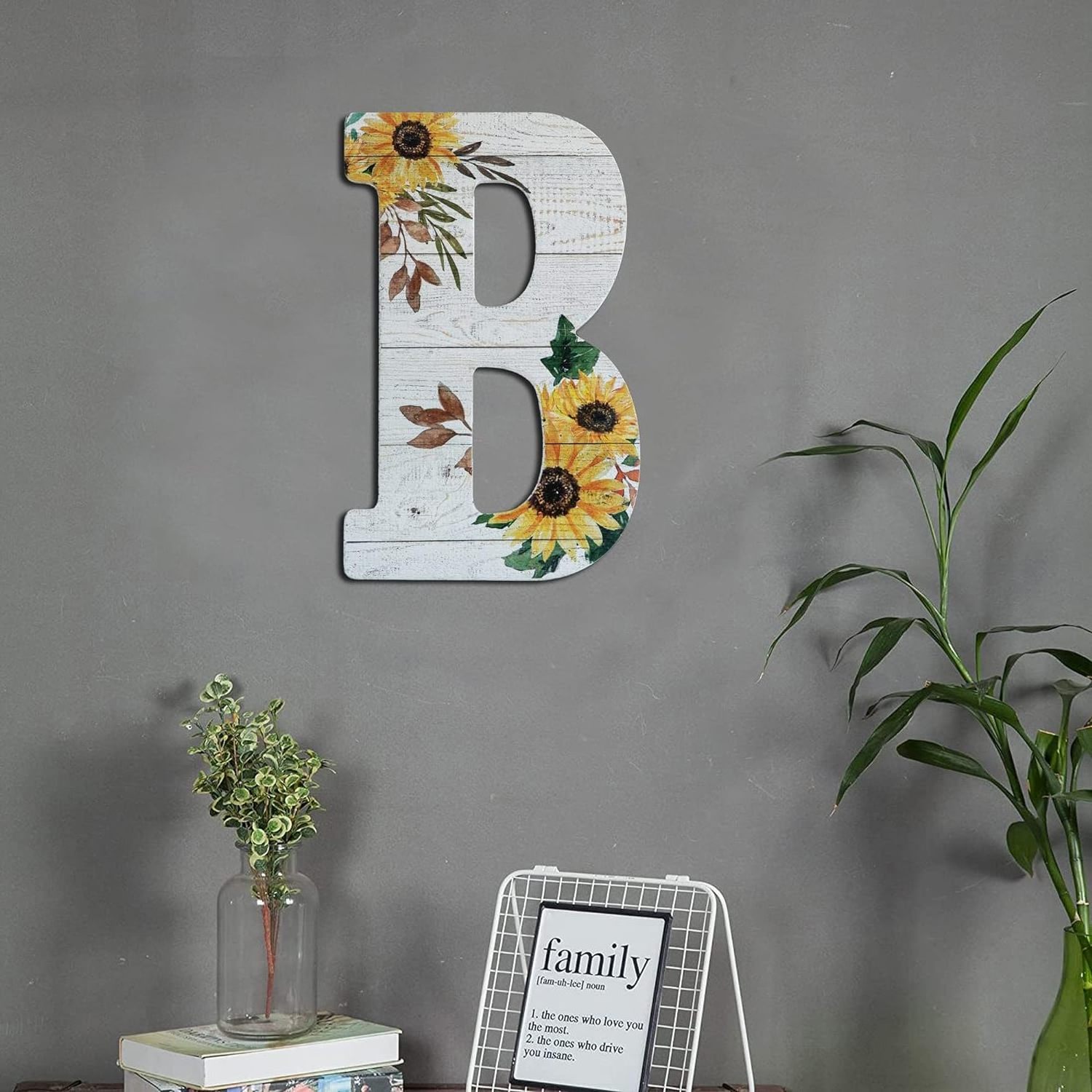 Wood Letters Cutouts Rustic Wall Sign Decorative Hanging Alphabet Signs for Wedding Wall Decor