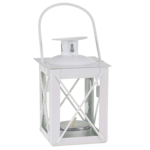 Custom sizes white decorative metal lantern mini candle lanterns