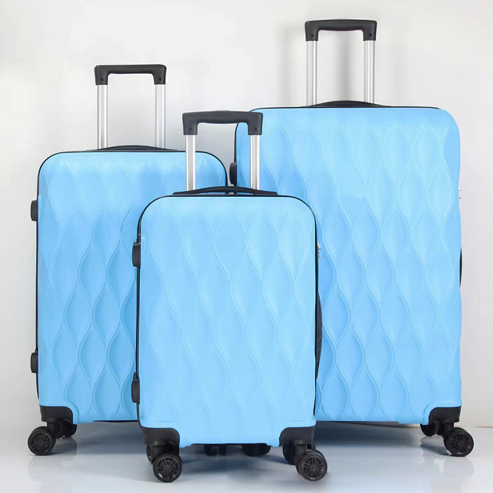 luggage sets suitcase on wheel spinner rolling luggage ABS+PC Customs lock travel suitcase set Carry on Luggage with Wheels